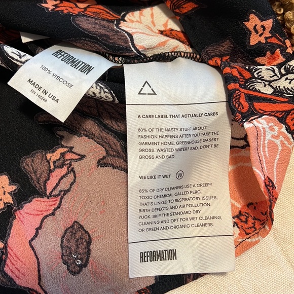 Vintage Reformation Two Piece Coord Set sz XS - Picture 6 of 6